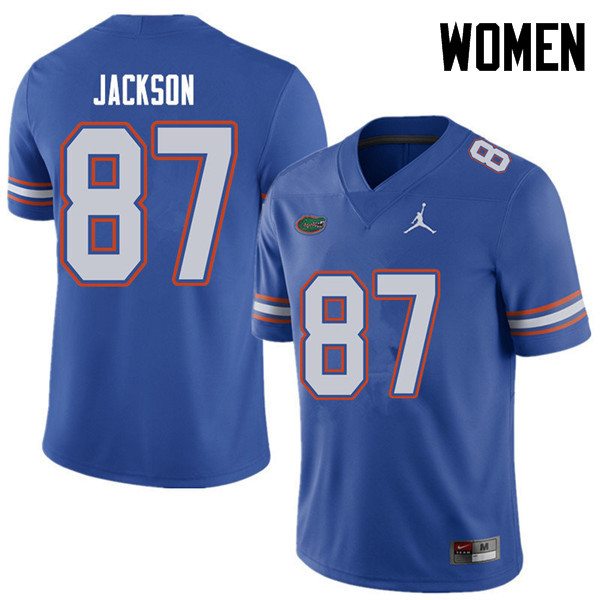 Jordan Brand Women #87 Kalif Jackson Florida Gators College Football Jerseys Sale-Royal